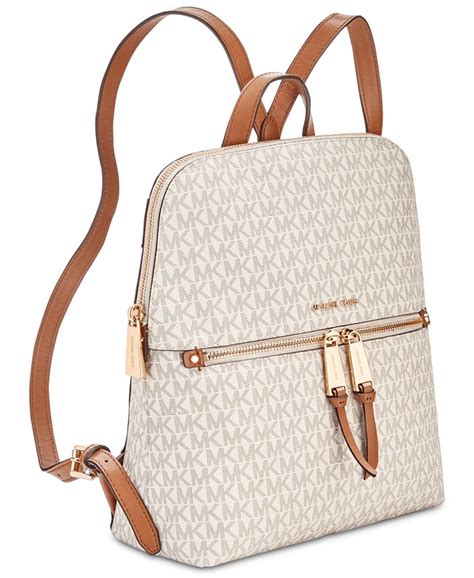 michael kors white backpack purse